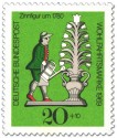 Briefmarke: Zinnfigur um 1780 - Gärtner