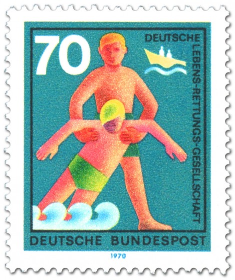 Briefmarke: DLRG: Deutsche Lebensrettungsgesellschaft