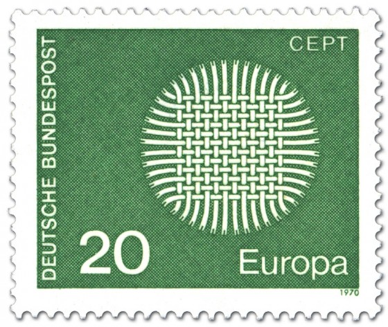 Briefmarke: Europamarke 1970 (Flechtwerk als Sonne)