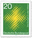 Briefmarke: Das Evangelium allen Völkern (leuchtendes Kreuz)