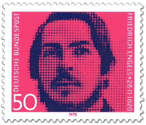 Briefmarke: Friedrich Engels Publizist Sozialist