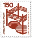 Briefmarke: Absperrung um offenen Gulli - Sturzgefahr
