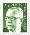 Briefmarke: Gustav Heinemann (25)