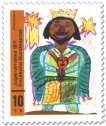 Briefmarke: Kinderbild: Mohrenkönig