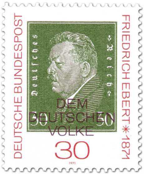 Briefmarke: Friedrich Ebert (dt. Reichspräsident)