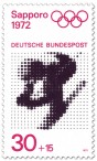 Briefmarke: Ski Abfahrtslauf  (Olympische Winterspiele Sapporo 1972)