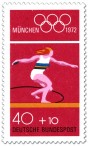 Briefmarke: Diskuswurf (Olympische Sommerspiele 1972 in München)