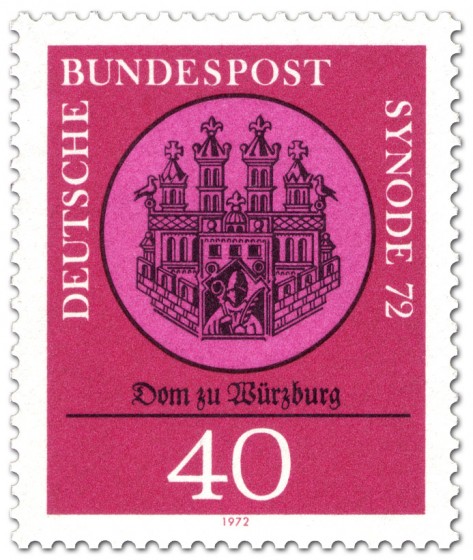 Briefmarke: Dom zu Wuerzburg - Synode 72