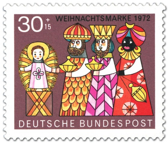 Briefmarke: Heilige drei Könige (Weihnachtsmarke 1972)
