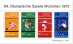 Briefmarke: Olympiablock 2 (Sportarten, Sommerspiele München 1972)