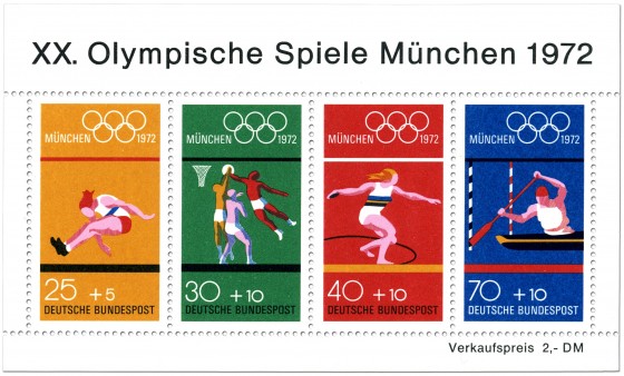 Olympiablock - Briefmarken von 1972