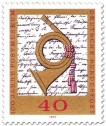 Briefmarke: Posthorn -100 Jahre Postmuseum Frankfurt