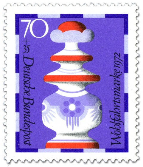 Briefmarke: König (Schachfigur)