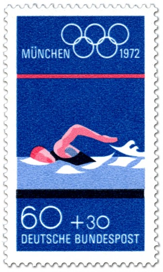 Briefmarke: Schwimmen (Olympische Spiele 1972)