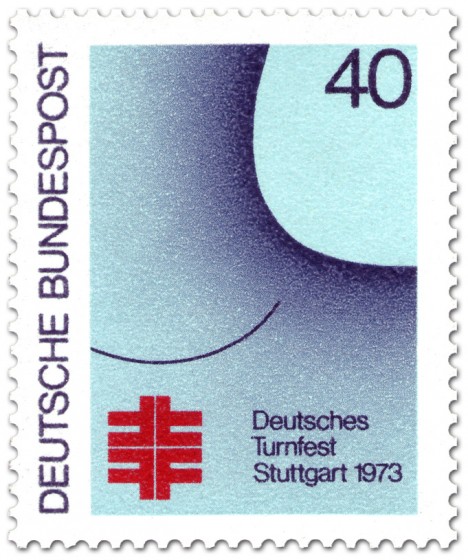 Briefmarke: Deutsches Turnfest Stuttgart 1973