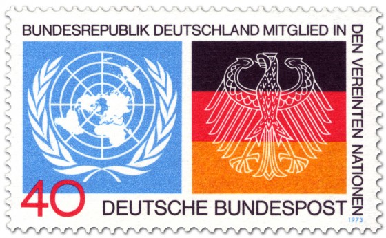 Briefmarke: Deutschland Mitglied bei der Uno