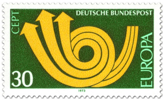 Briefmarke: Europamarke 1973 (Posthorn)