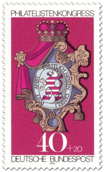 Briefmarke: Posthausschild Hessen Kassel