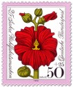 Briefmarke: Blume: Rote Malve