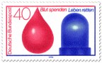 Briefmarke: Blut spenden, Leben retten