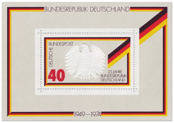 Briefmarke: Briefmarke: 25 Jahre Bundesrepublik Deutschland 