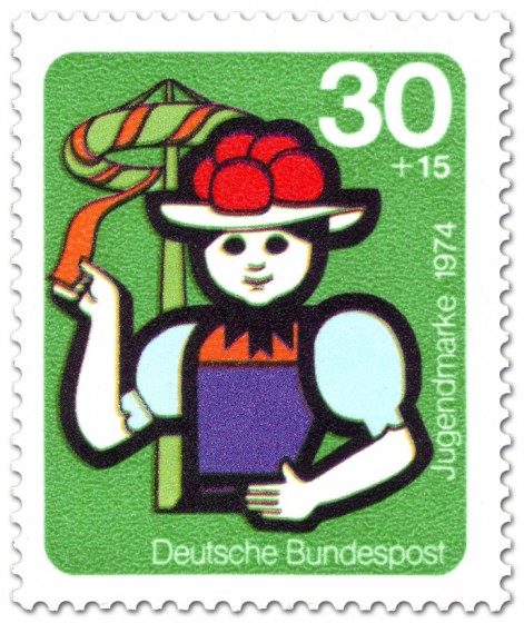 Briefmarke: Jugend und Folklore