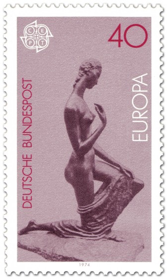 Briefmarke: Kniende von Wilhelm Lehmbruck