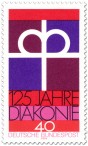 Briefmarke: Kronenkreuz -  125 Jahre Diakonie