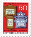 Briefmarke: 2 Postbriefkästen - 100 Jahre Weltpostverein