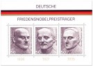 Briefmarke: Deutsche Friedensnobelpreisträger (Briefmarkenblock)