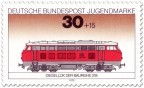 Briefmarke: Eisenbahn: Diesellok Baureihe 218