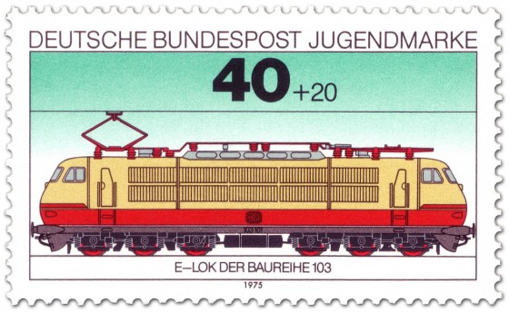 Briefmarke: Eisenbahn: Elektrolokomotive Baureihe 103