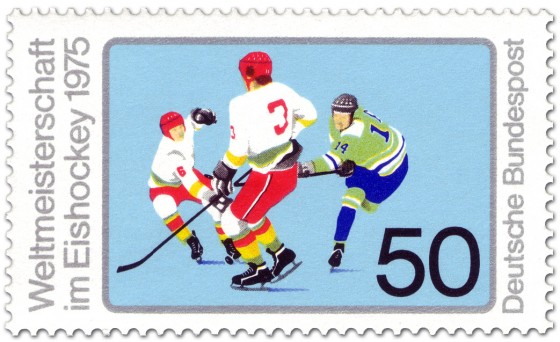 Briefmarke: Eishockey WM 1975