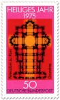 Briefmarke: Grundriss Petersdom Rom (Heiliges Jahr 1975)