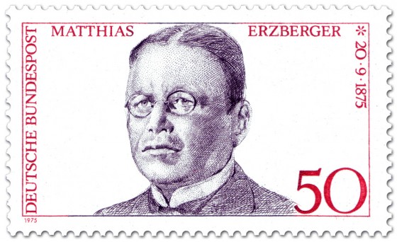 Briefmarke: Matthias Erzberger (Politiker und Schriftsteller)