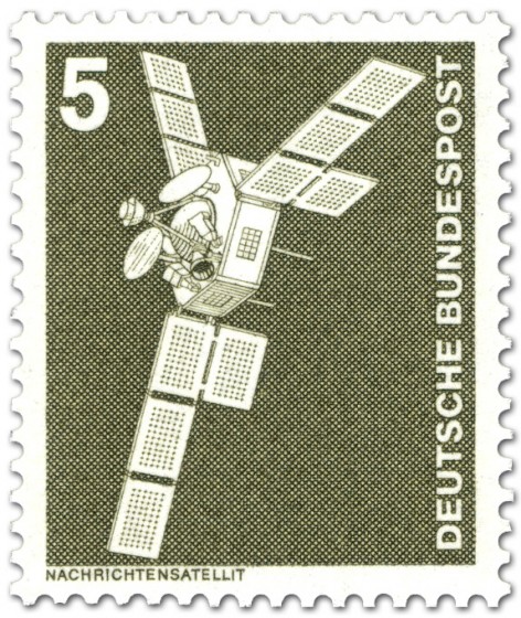 Briefmarke: Nachrichtensatellit Symphonie