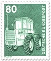 Briefmarke: Traktor