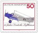 Briefmarke: Flugzeug Junkers F13 (50 Jahre Lufthansa)