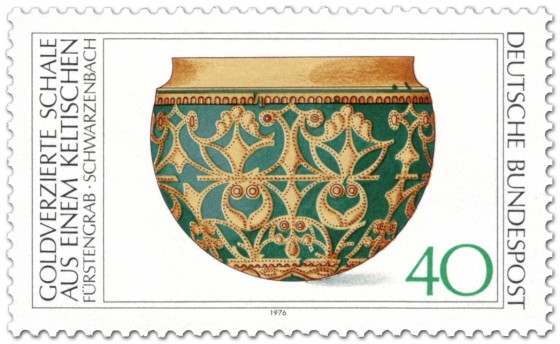 Briefmarke: Goldverzierte Schale (Keltisch)