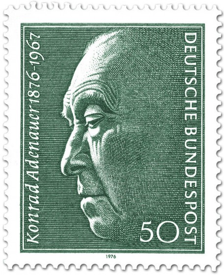 Briefmarke: Konrad Adenauer (100. Geburtstag)
