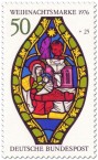 Briefmarke: Maria und Jesus zu Weihnachten