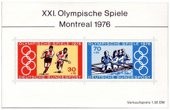 Briefmarke: Olympische Spiele 1976 Briefmarkenblock
