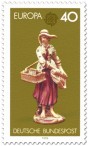 Briefmarke: Porzellanfigur Straßenhändlerin