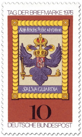 Briefmarke: Posthausschild der kaiserl. Reichspost-Expedition