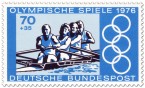 Briefmarke: Rudern Vierer (Olympia 1976)