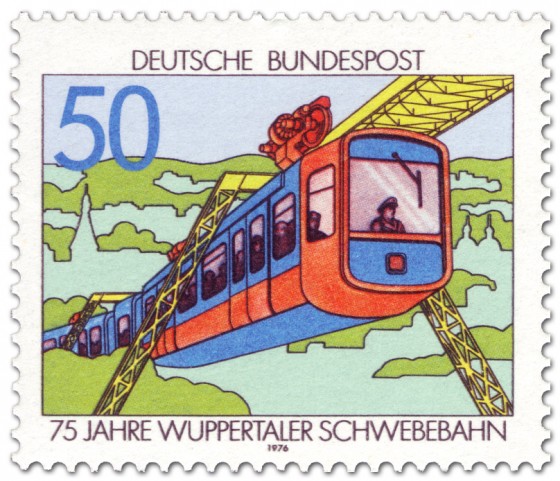 Briefmarke: 75 Jahre Schwebebahn in Wuppertal