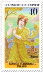 Briefmarke: Sophie Schröder (Schauspielerin) als Sappho