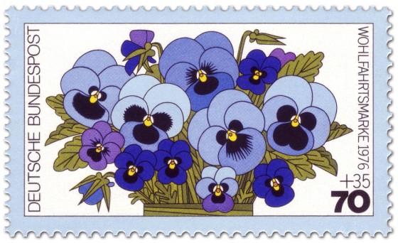Briefmarke: Stiefmütterchen