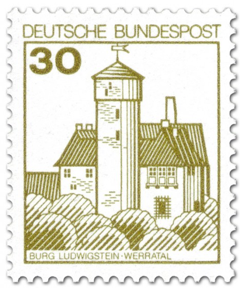 Briefmarke: Burg Ludwigstein Werratal