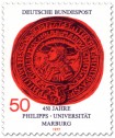 Briefmarke: Siegel der Phillips-Universität Marburg